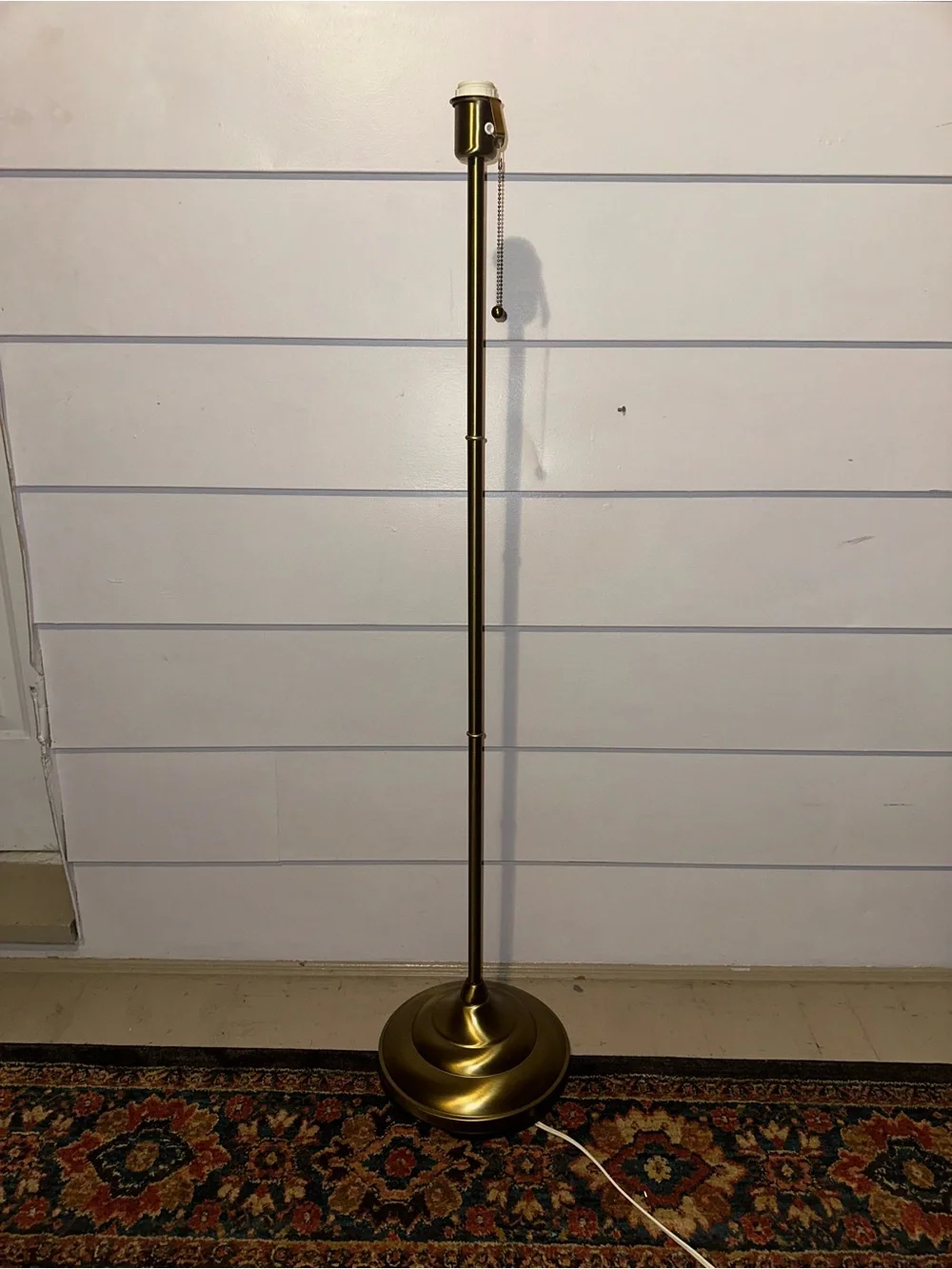 IKEA ARSTID Floor Lamp Gold/White Pull Chain Wall Plug-In